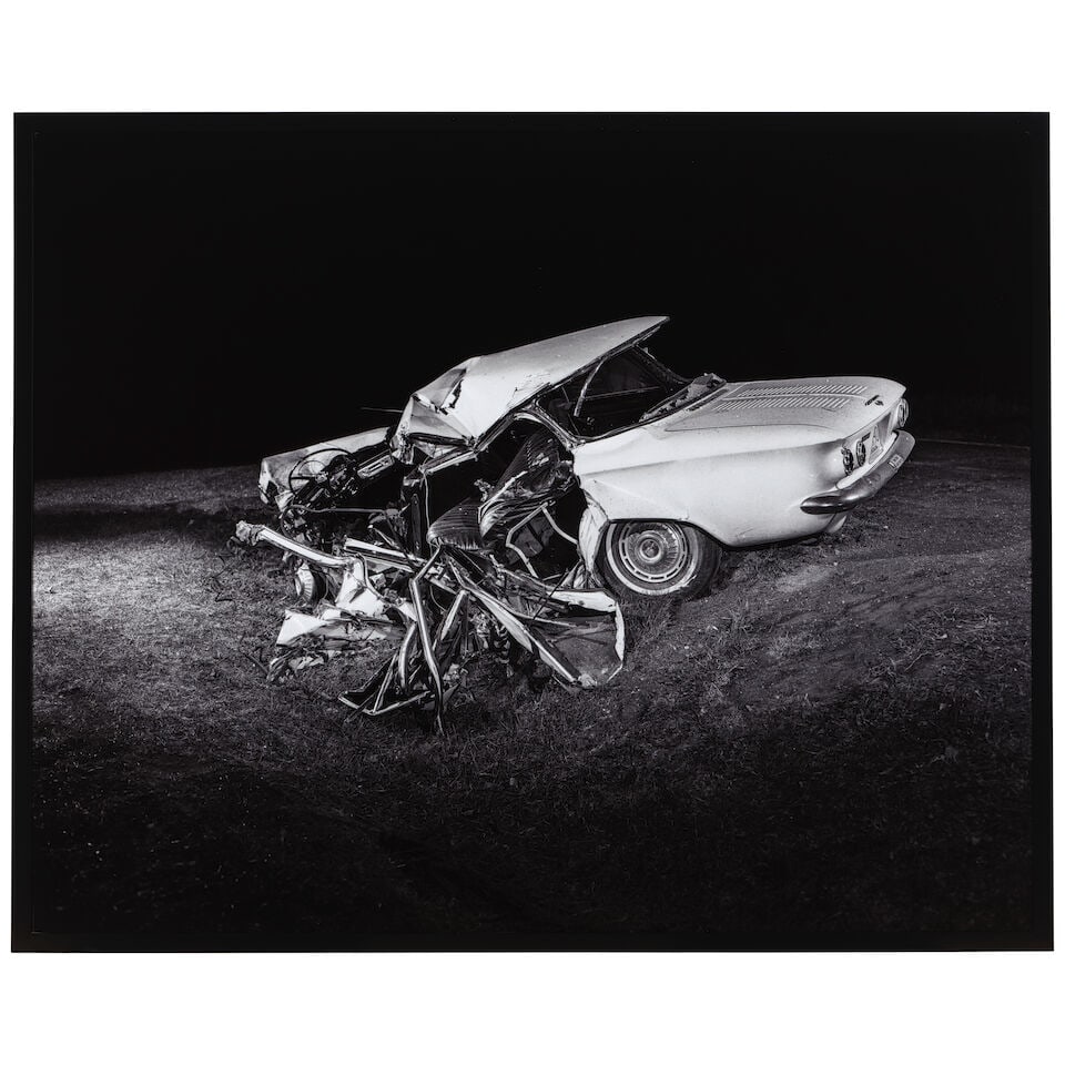 ROBERT BOLTZ (AMERICAN, 1925-2006): UNTITLED (CAR WRECK, THREE WORKS)1965-1989, printed later - 2