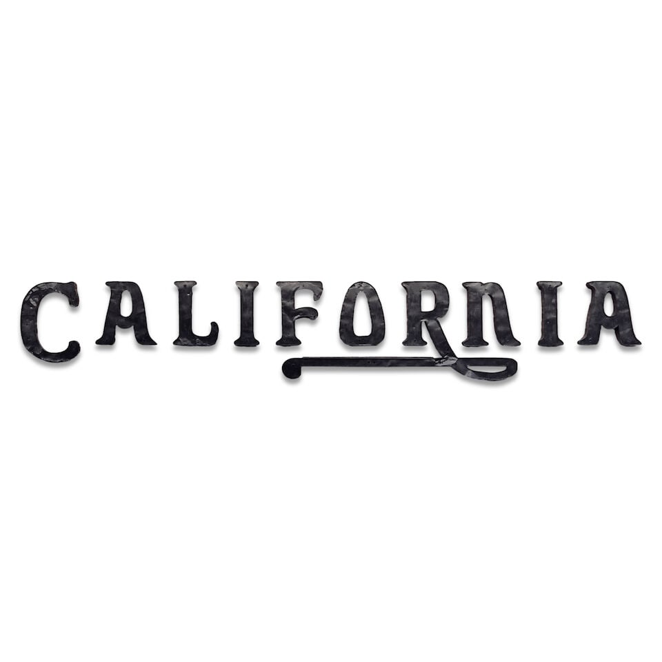 A LARGE PAINTED METAL HOTEL CALIFORNIA SIGN - 3