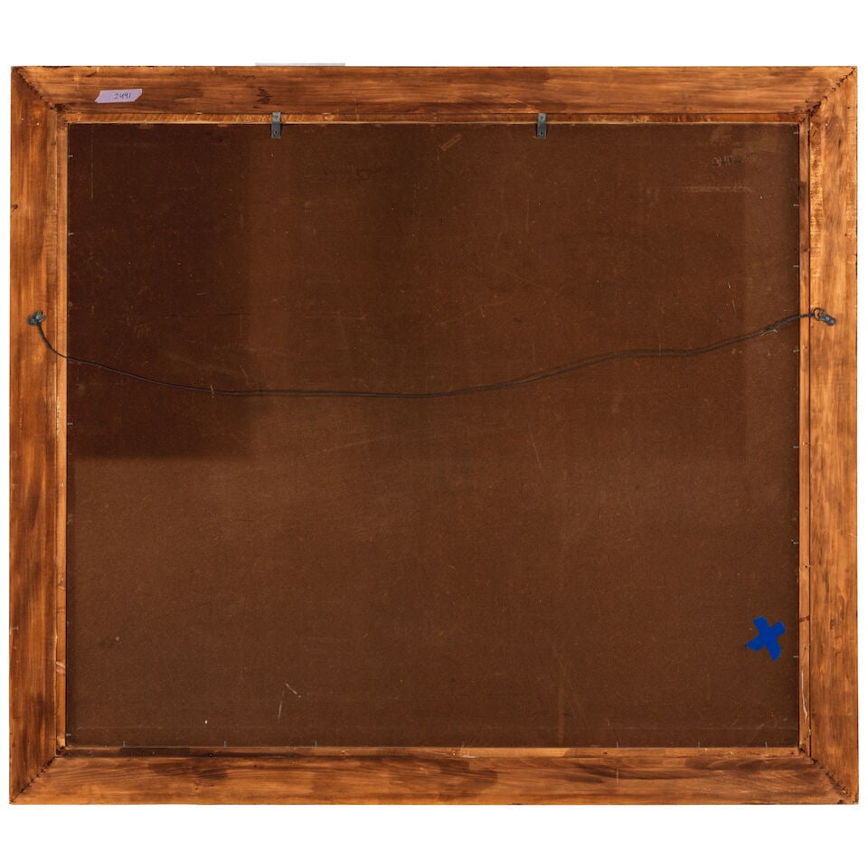 CHARLES DAMROW (AMERICAN, 1916-1989) Cowboy on horseback 48 x 56 1/4inframed 57 x 63in - 2