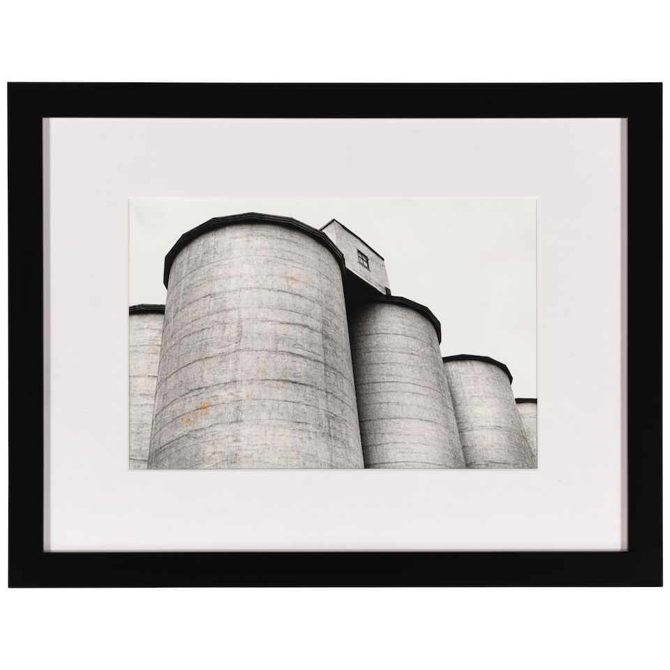 ANONYMOUS: A BLACK AND WHITE PHOTOGRAPH: UNTITLED (HOUSE ON SILOS)1979 - 3