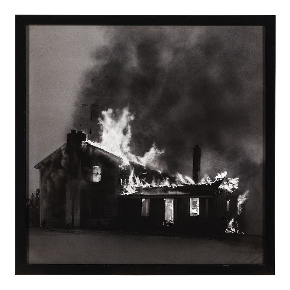 ROBERT BOLTZ (AMERICAN, 1925-2006): UNTITLED (HOUSE FIRE)1965-1989, printed later - 2