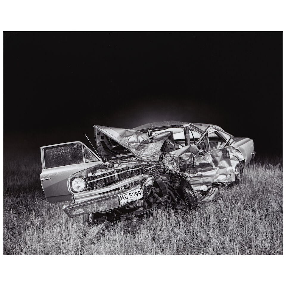 ROBERT BOLTZ (AMERICAN, 1925-2006): UNTITLED (CAR WRECK, THREE WORKS)1965-1989, printed later - 2