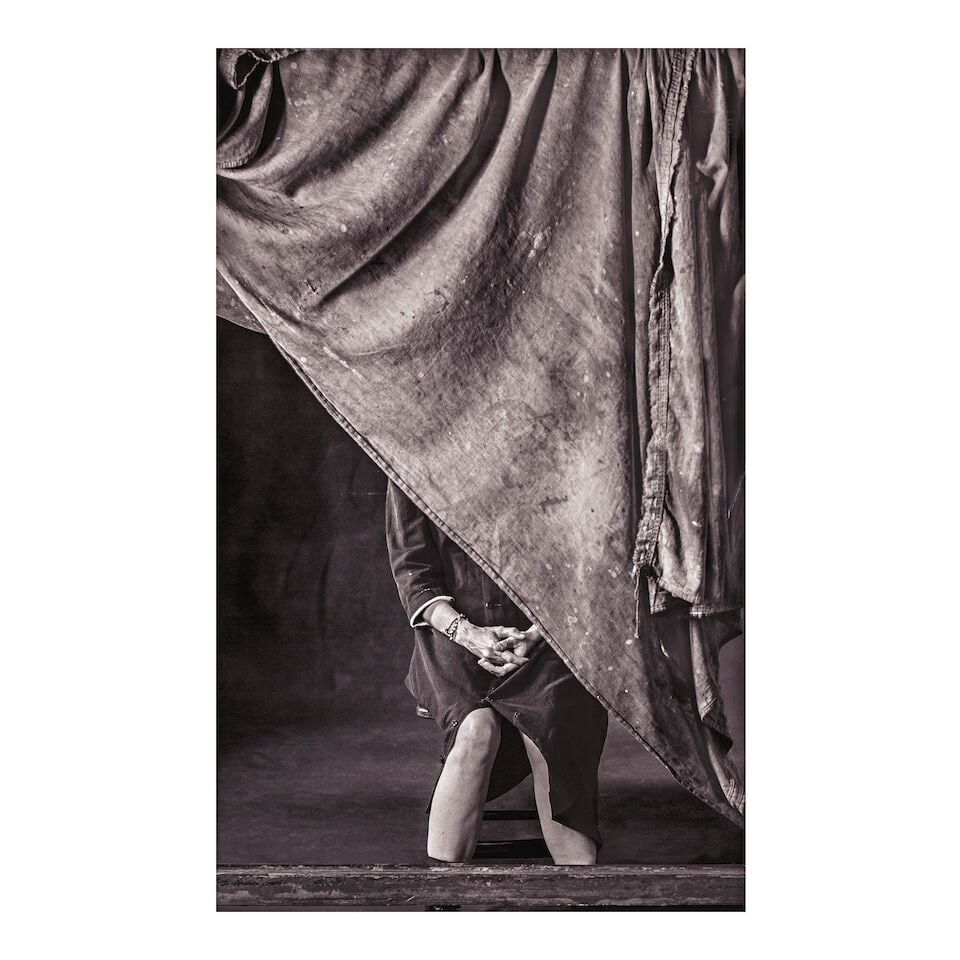 AMANDA SHEER-DEMME (AMERICAN, BORN 1966)Untitled (Figure behind the cloth), 2015 (1 of 3)