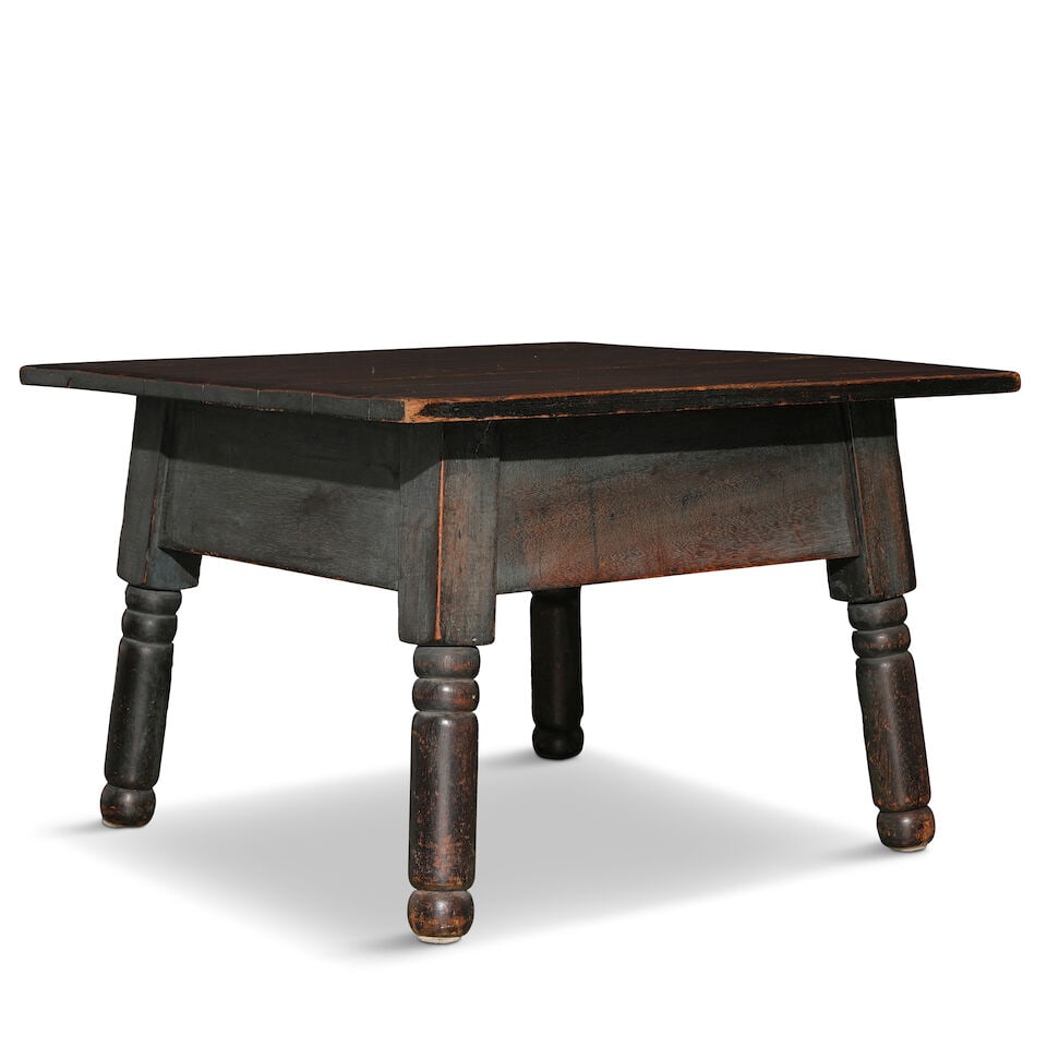 A MONTEREY STYLE STAINED WOOD SIDE TABLE - 2
