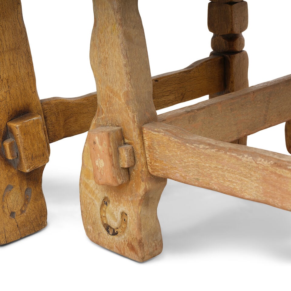 TWO MONTEREY STRAW IVORY STAINED WOOD CHAIRSCirca 1930 - 2