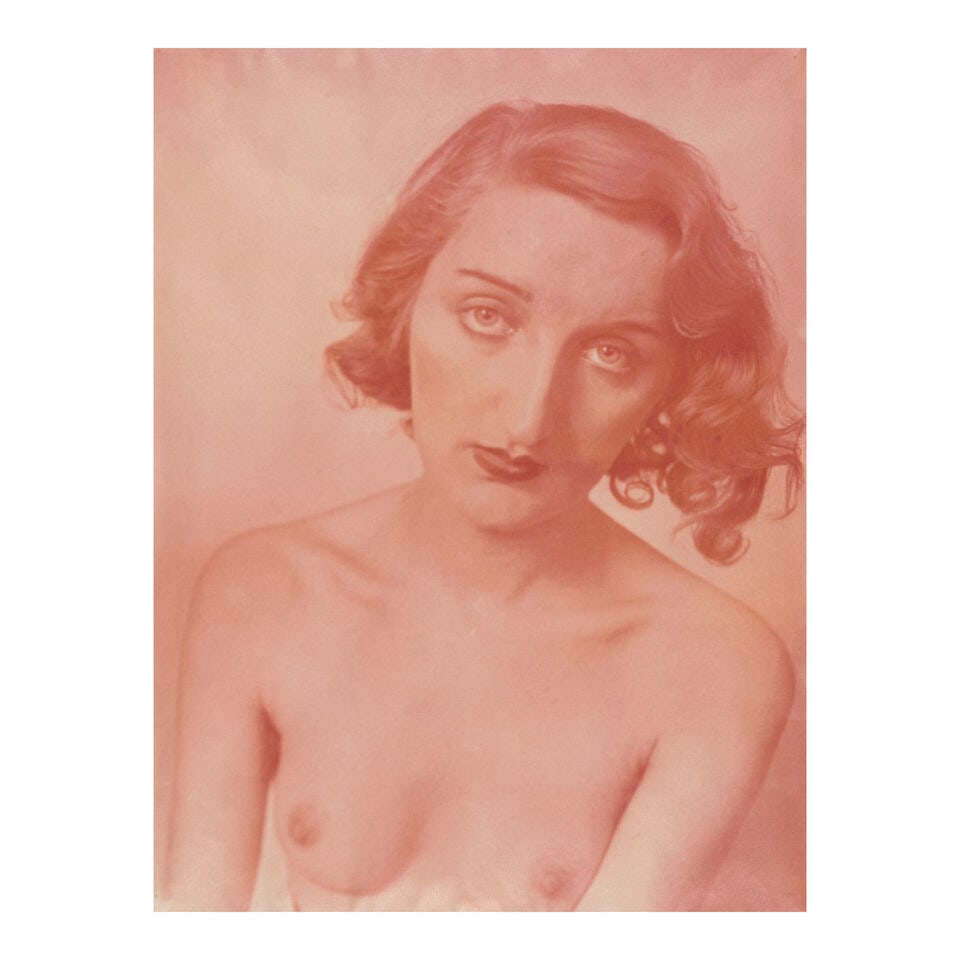 JOSEF BREITENBACH (1896-1984); 'Nu (Marceline)' (Nude, Paris);: JOSEF BREITENBACH (1896-1984) 'Nu (Marceline)' (Nude, Paris), c. 1933-39 Bromoil print; signed, titled, dated, and annotated 'Paris' in pencil on the reverse, framed. 15 3/4 x 11