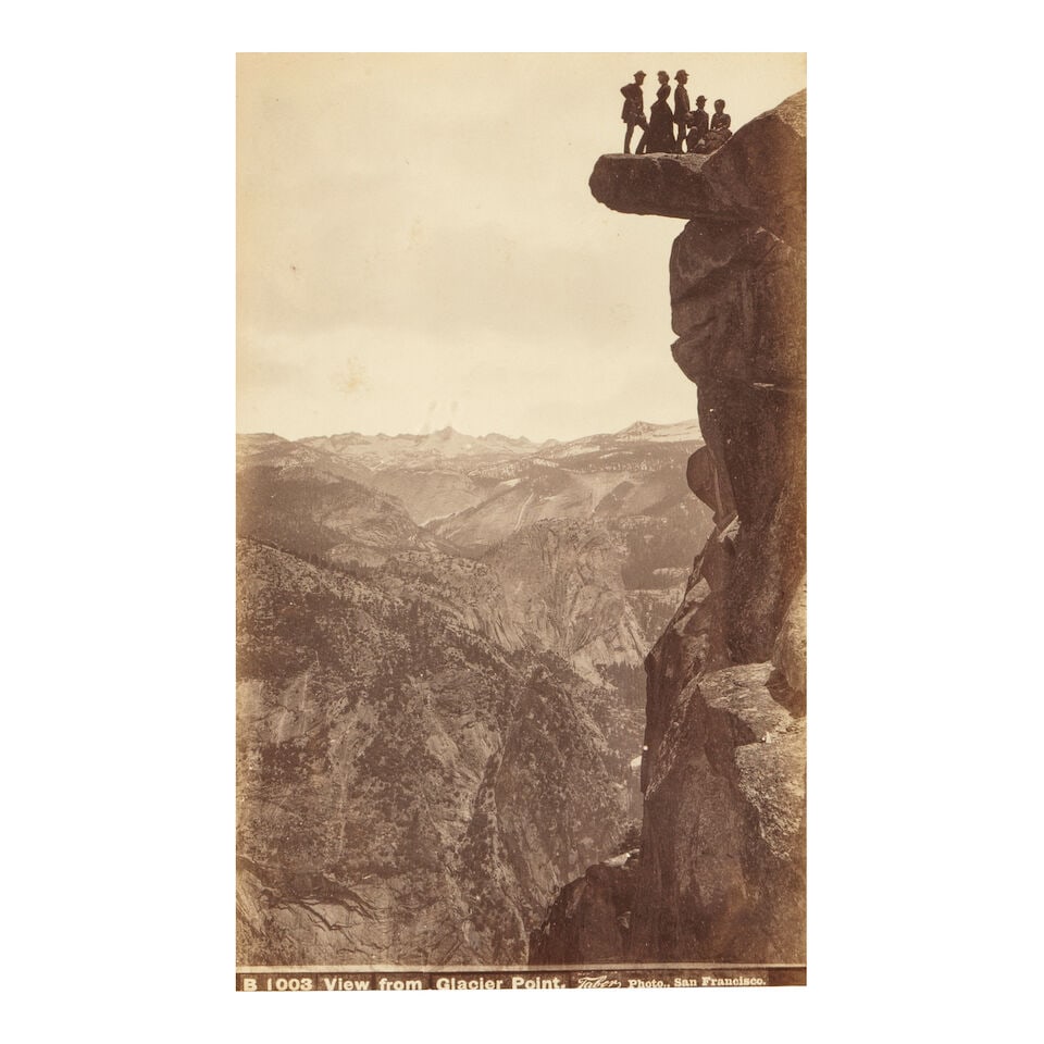 THREE FRAMED BLACK AND WHITE PHOTOGRAPHS OF YOSEMITE LANDMARKSCirca 1900 - 2