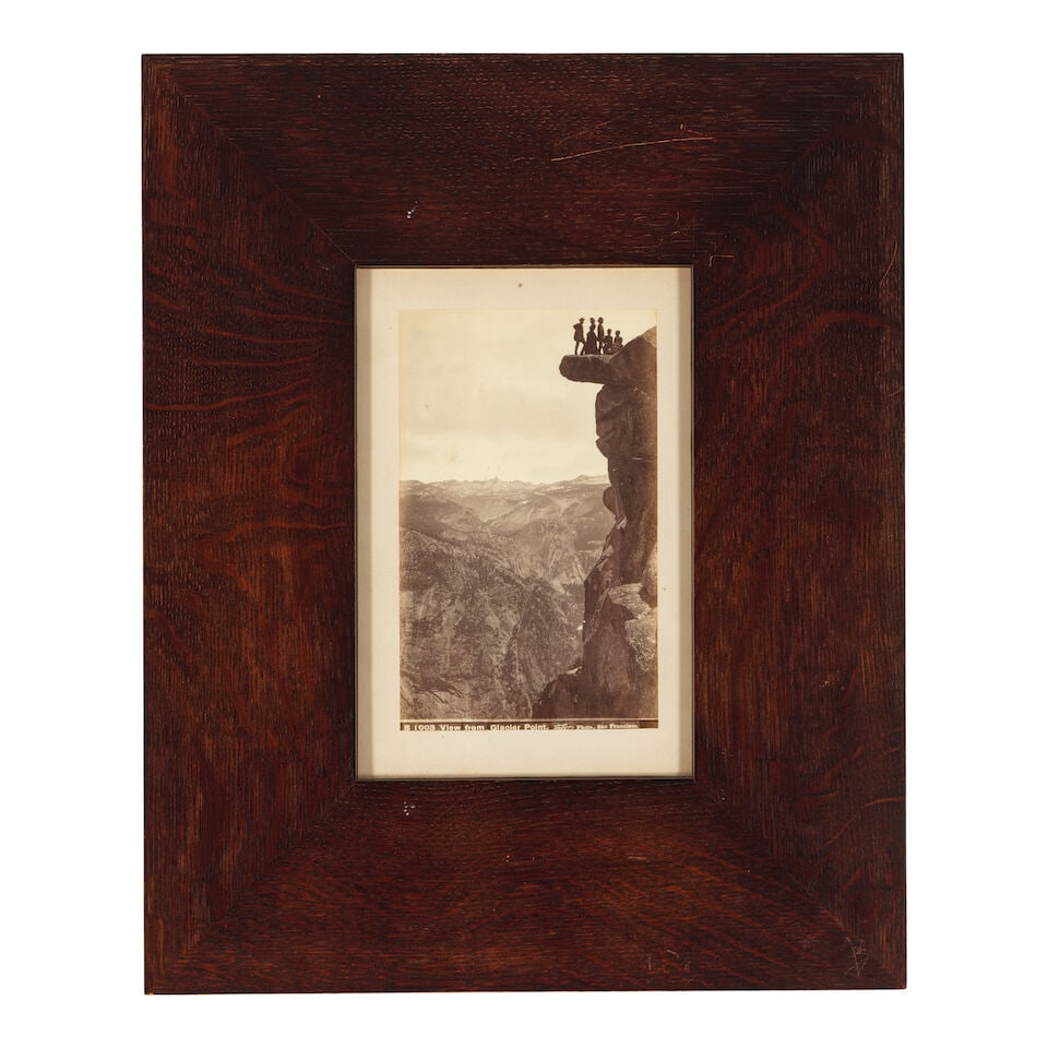 THREE FRAMED BLACK AND WHITE PHOTOGRAPHS OF YOSEMITE LANDMARKSCirca 1900 - 3