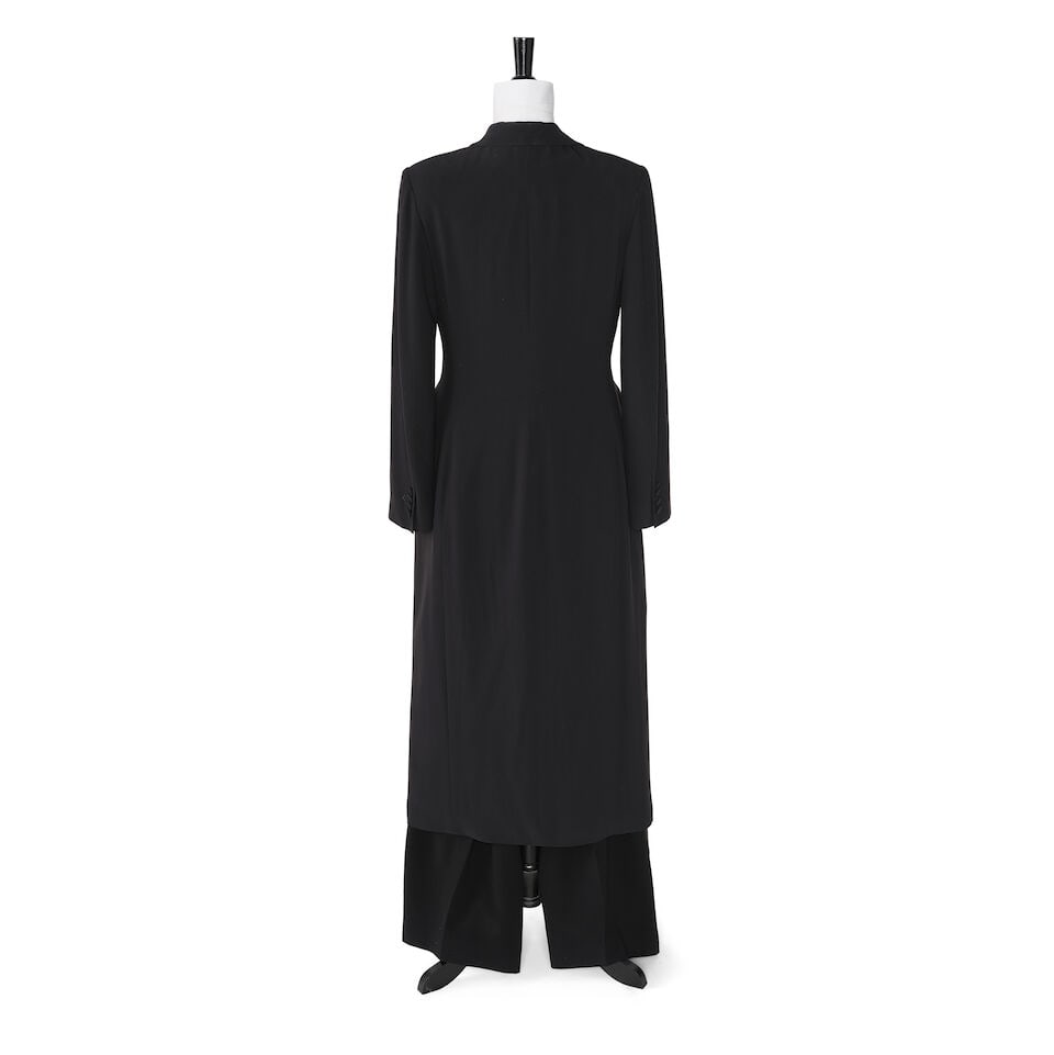 A RALPH LAUREN PURPLE LABEL BLACK EVENING TAILCOAT AND PANTS - 2