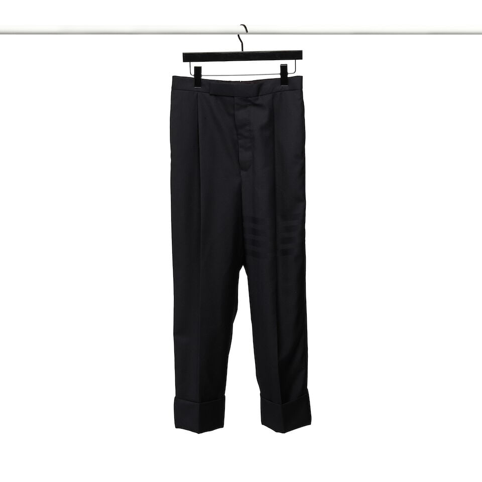 A CUSTOM THOM BROWNE BLACK TUXEDO ENSEMBLE 2020 - 2