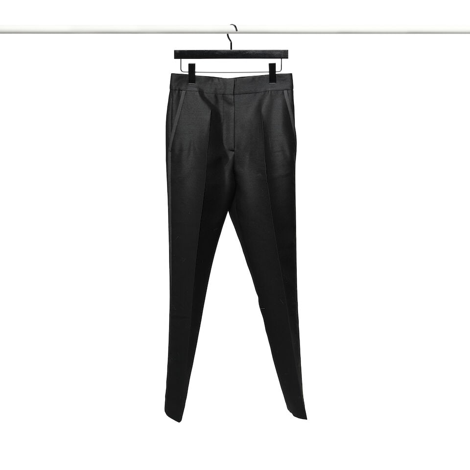 A GIORGIO ARMANI WHITE TUXEDO SHIRT AND A PAIR OF CHRISTIAN DIOR BLACK TUXEDO PANTS - 2