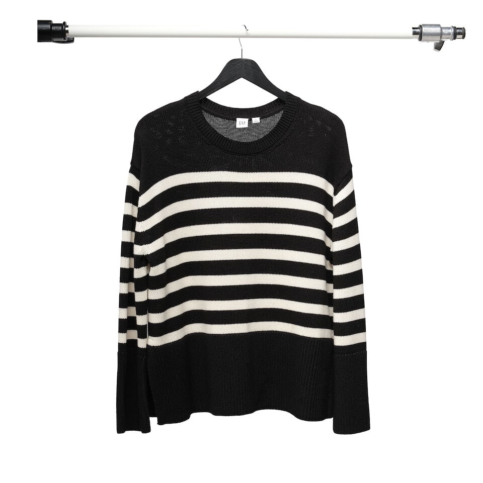 A GROUP OF BLACK AND WHITE CLOTHING - 11