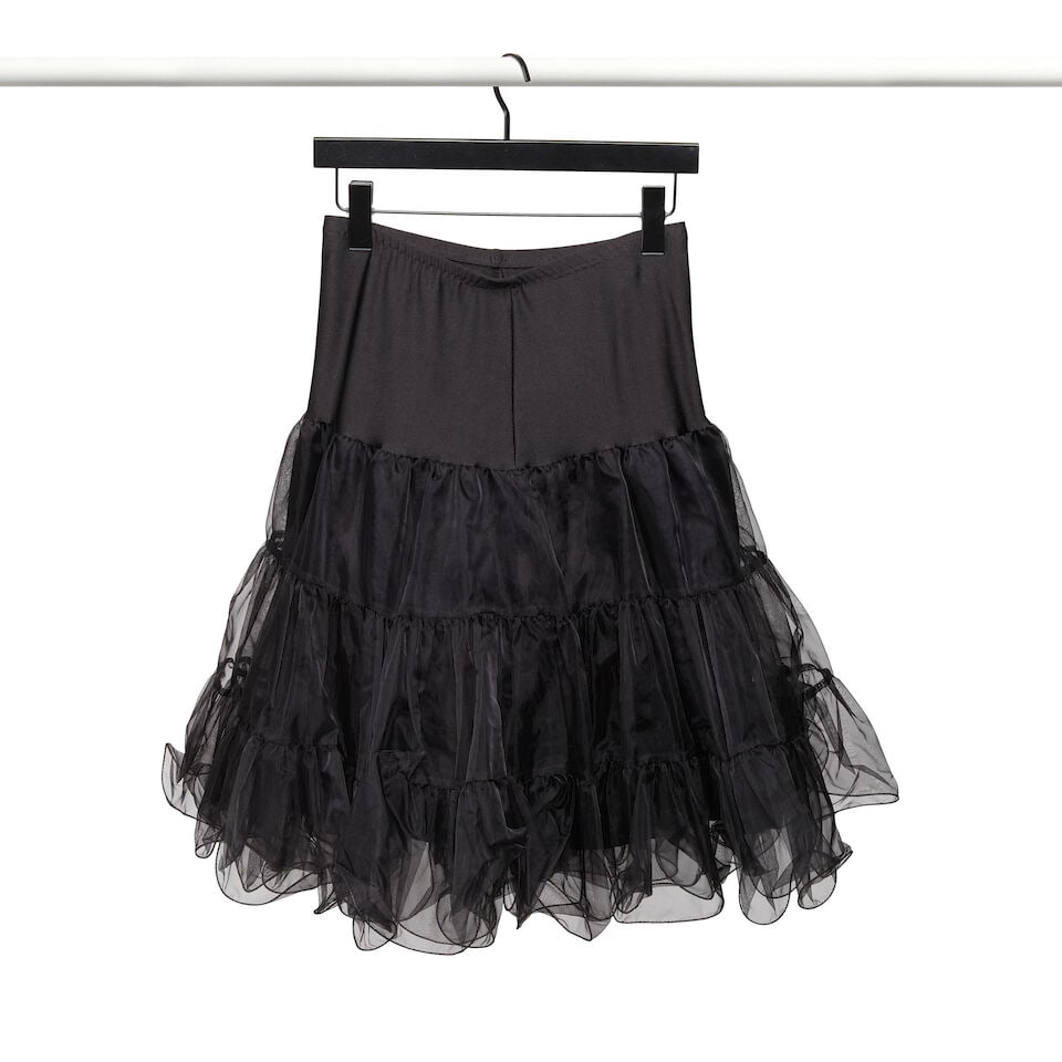 A TRICOT COMME DES GARÇONS GINGHAM JACKET AND AN UNMARKED BLACK SKIRT - 2