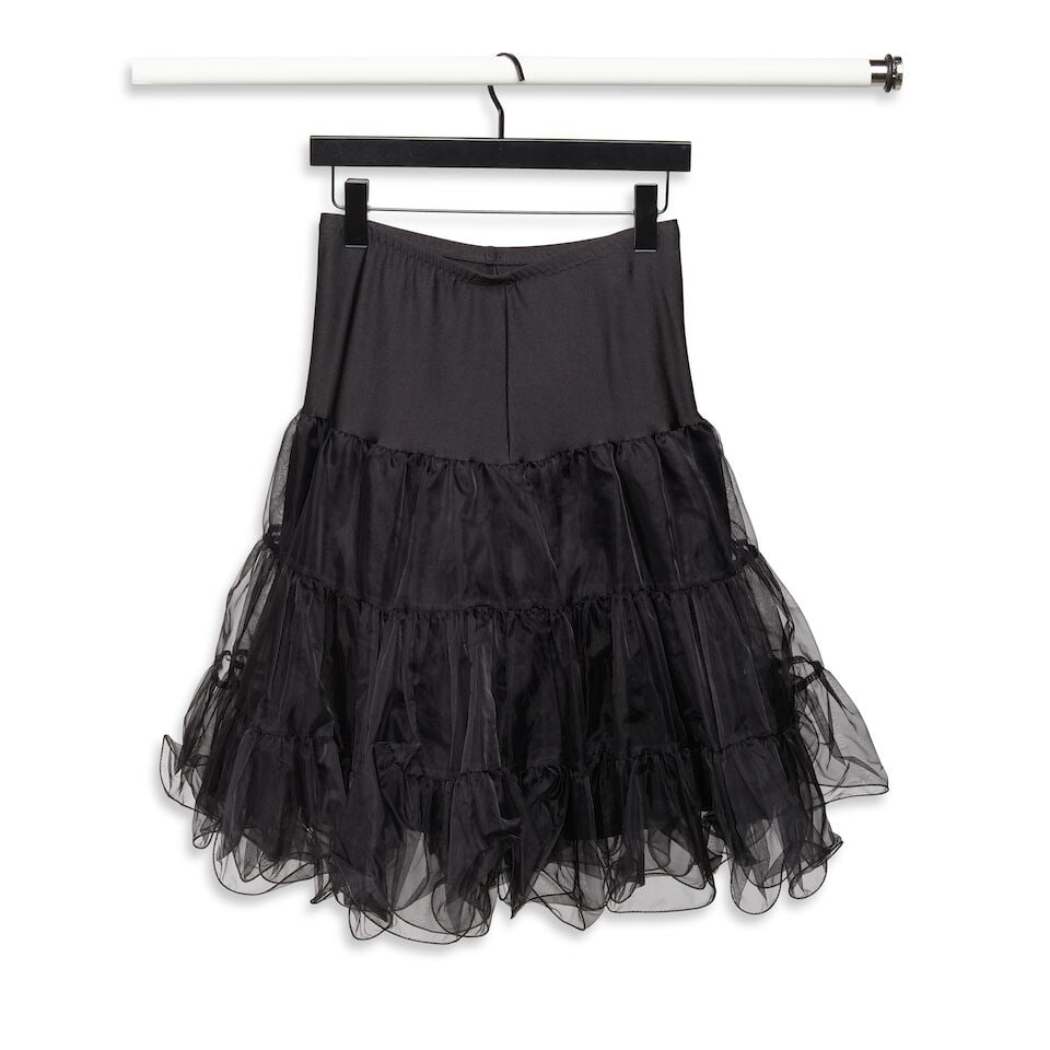A TRICOT COMME DES GARÇONS GINGHAM JACKET AND AN UNMARKED BLACK SKIRT - 5