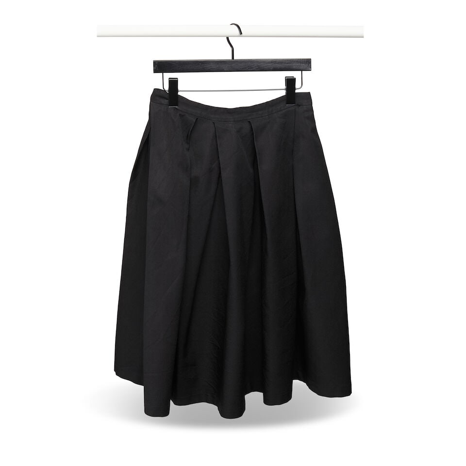 A TRICOT COMME DES GARÇONS GINGHAM JACKET AND AN UNMARKED BLACK SKIRT - 6