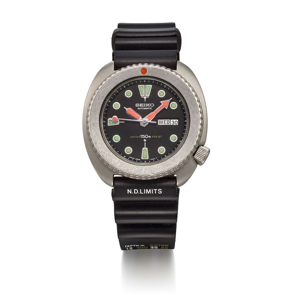 A SEIKO STAINLESS STEEL 'TURTLE' AUTOMATIC 150M DIVER WRISTWATCH1976-1988 - 3
