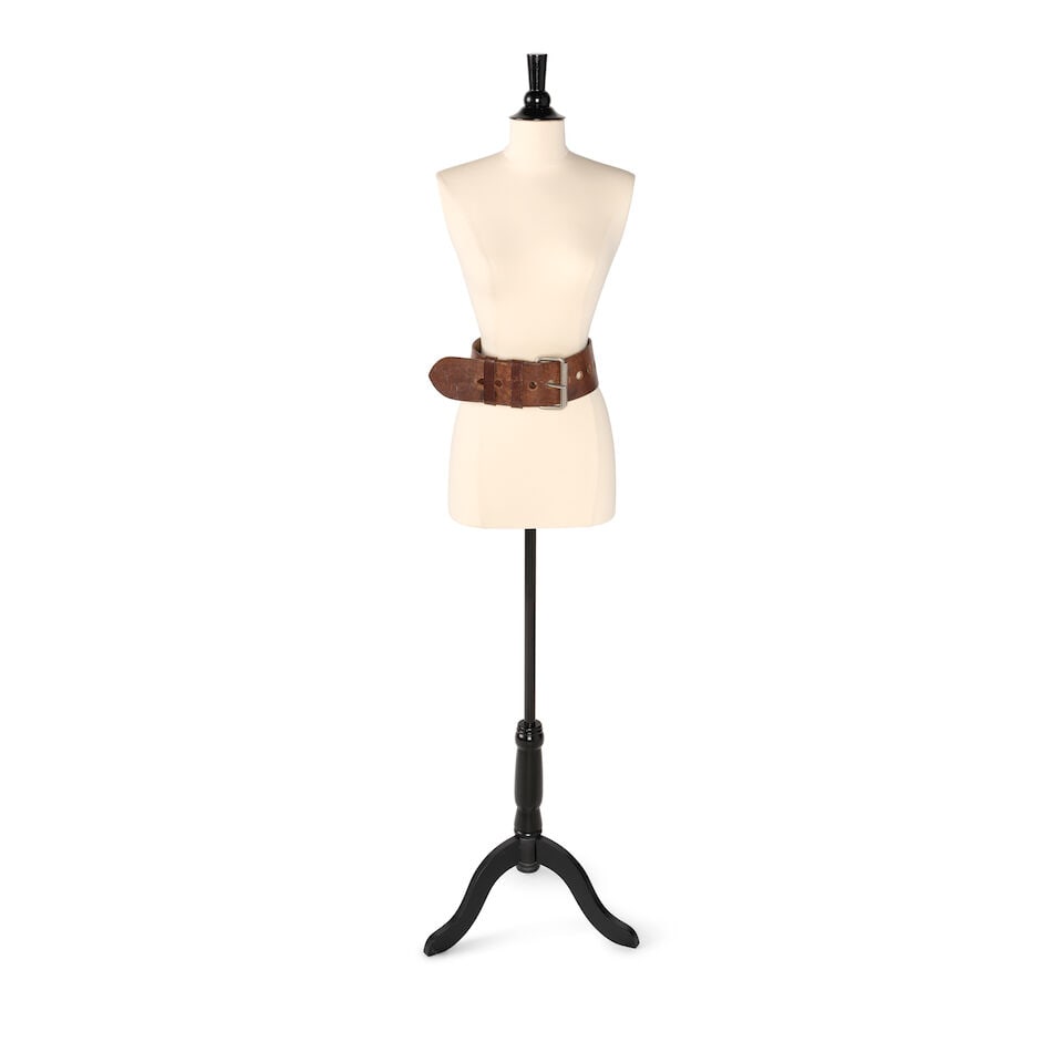 A COGNAC LEATHER WIDE BELT - 2