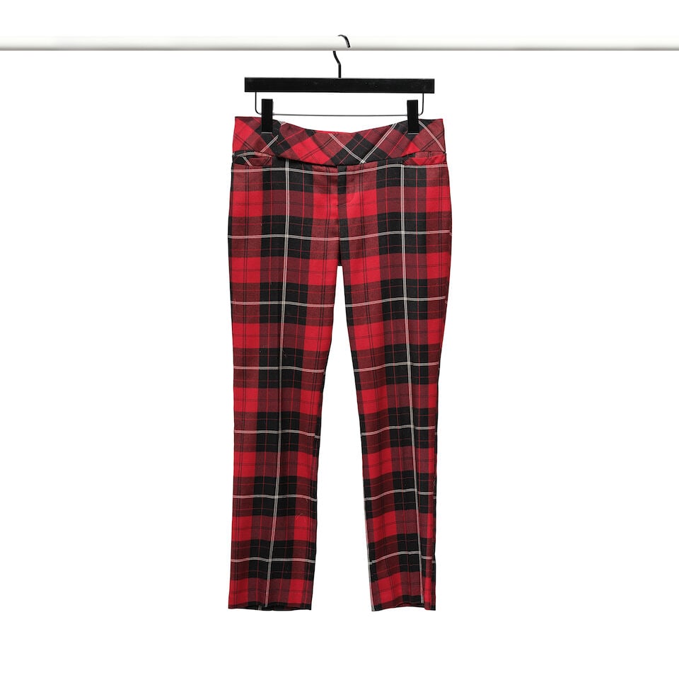TWO PAIRS OF PLAID PANTS - 4