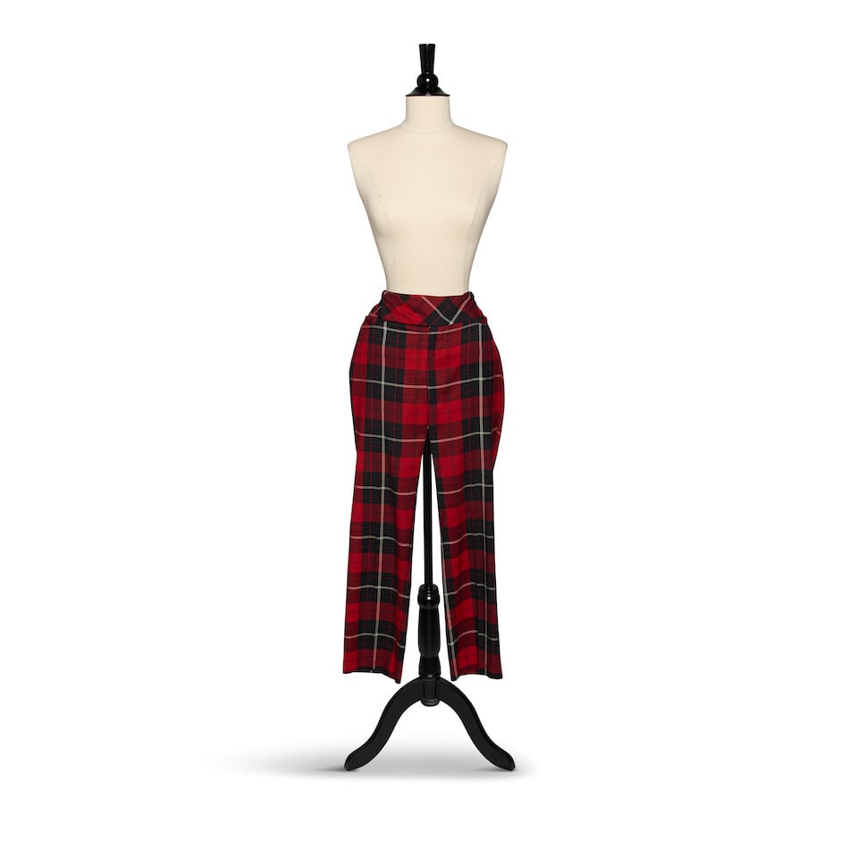TWO PAIRS OF PLAID PANTS - 6