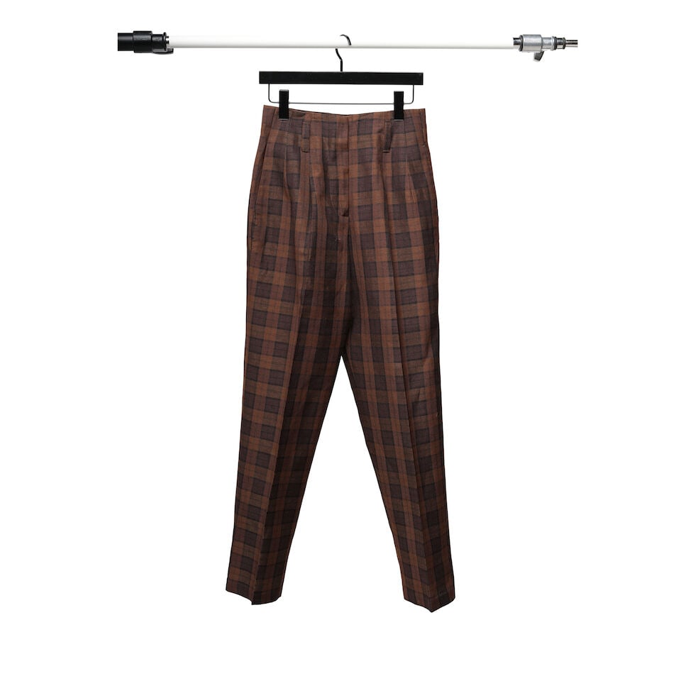 TWO PAIRS OF PLAID PANTS - 7