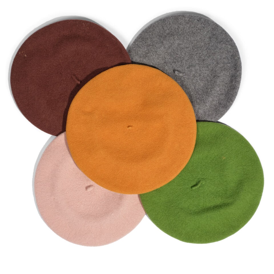 FIVE WOOL BERETS - 2