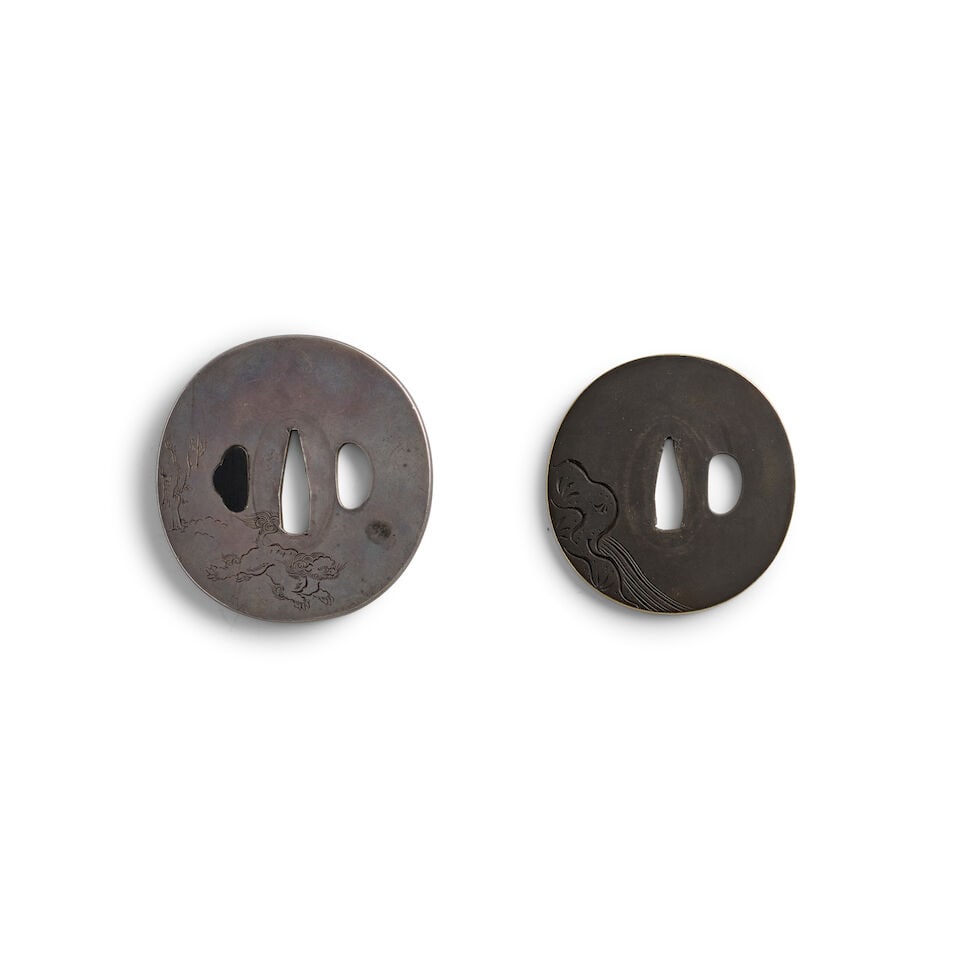 TWO YOKOYA-SCHOOL TSUBA (HAND GUARDS) Edo period (1615-1868), 19th century (2) - 2
