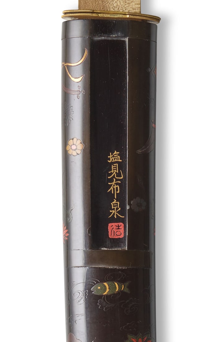 THREE WAKIZASHI MOUNTS AND ONE TANTŌ IN SHIRASAYA Muromachi (1333-1573) or Momoyama (1573-1... - 4