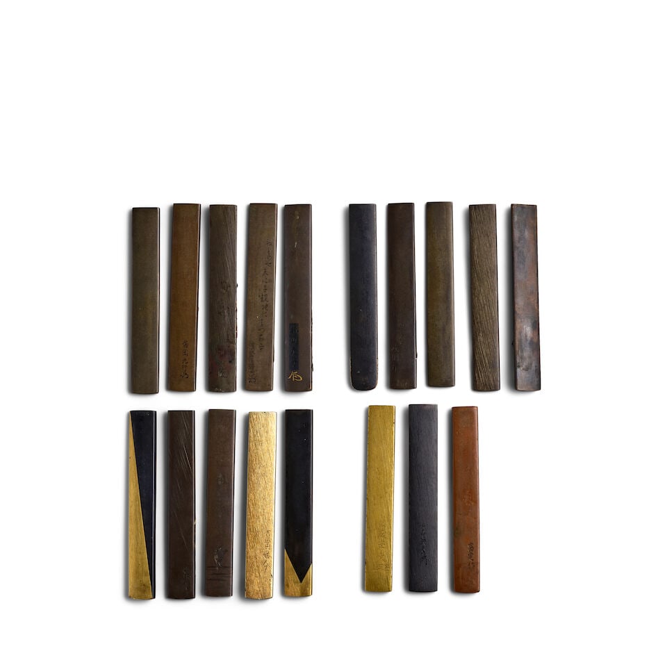 18 MIXED-METAL KOZUKA (KNIFE HANDLES) Edo period (1615-1868), 18th/19th century (18) - 2