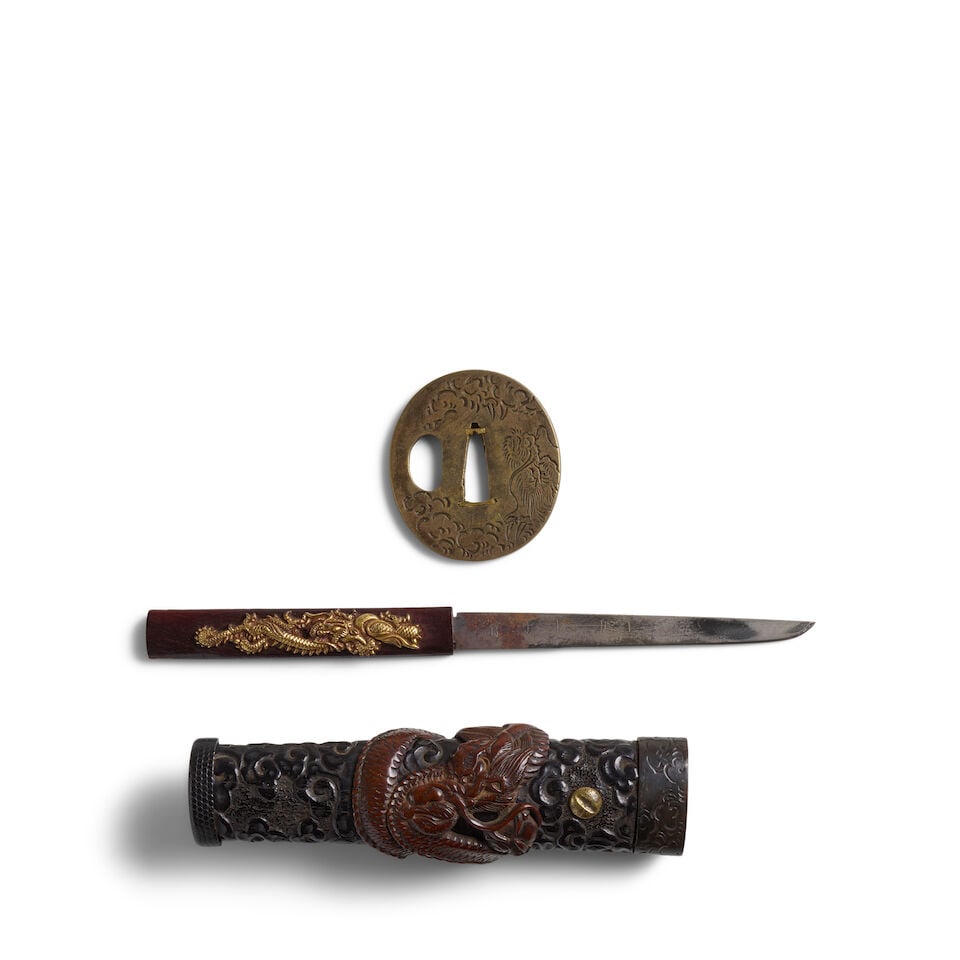 ATTRIBUTED TO MONJU A Rikkoku Wakizashi with Impressive Mounts Muromachi period (1333-1573), 14t... - 9