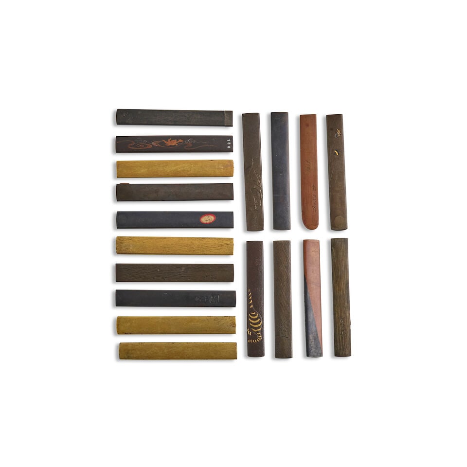 18 MIXED-METAL KOZUKA (KNIFE HANDLES) Edo period (1615-1868), 18th/19th century (18) - 3