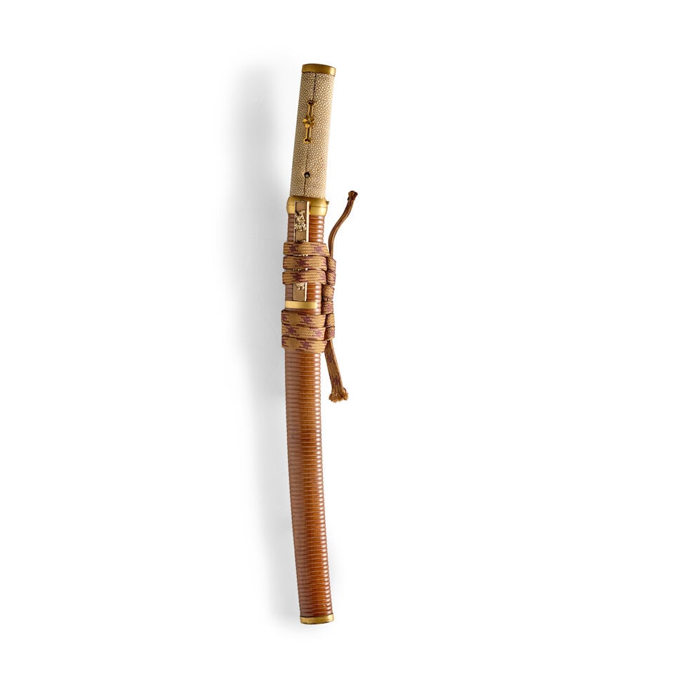 CHOUNSAI TSUNATOSHI (ACTIVE CIRCA 1820-1844) A Musashi Wakizashi in Mounts Edo period (1615-1868... - 3