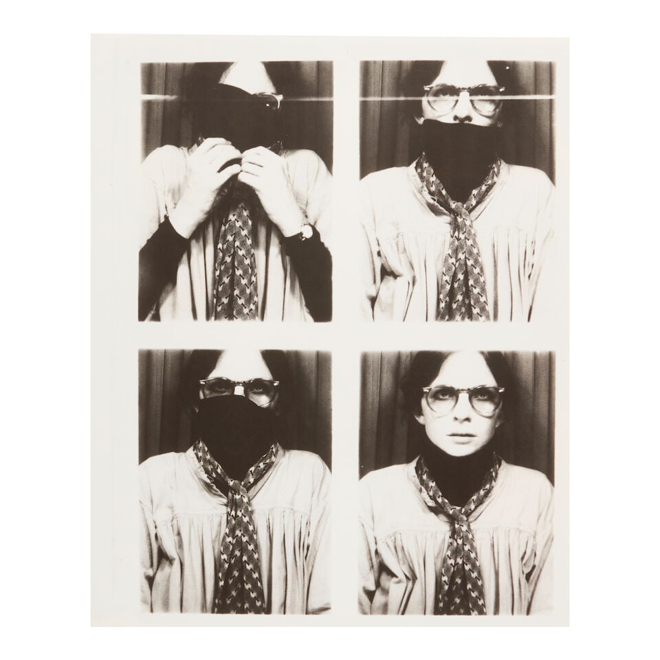 DIANE KEATON (AMERICAN, 1946-2025): FOUR PHOTOBOOTH PHOTOGRAPHSLate 1970s/early 1980s: DIANE KEATON (AMERICAN, 1946-2025): FOUR PHOTOBOOTH PHOTOGRAPHS Late 1970s/early 1980s Enlarged and reprinted from her photobooth series. each sheet 24 x 20in Footnotes: Featured on @diane_keaton Inst