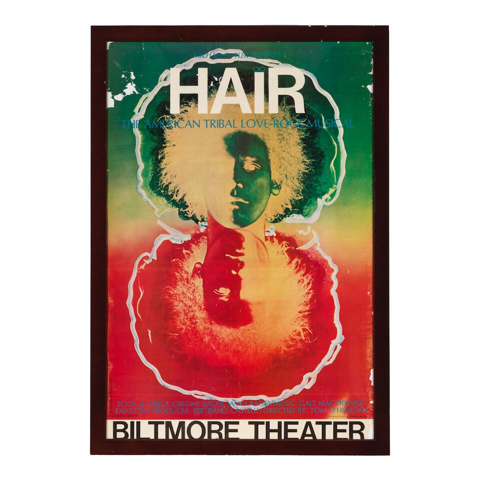 DIANE KEATON: A FRAMED HAIR POSTER AND THE ORIGINAL BROADWAY CAST RECORDING VINYL RECORDNatoma P... - 4