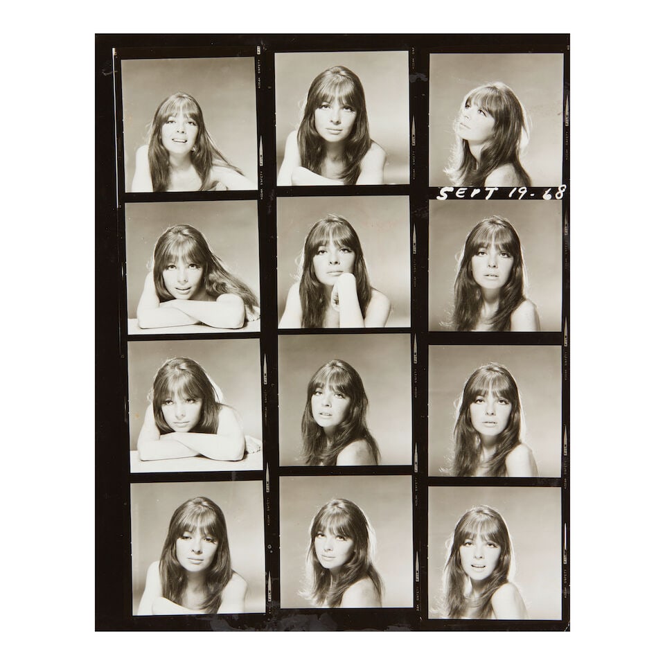 DIANE KEATON: A BLACK AND WHITE CONTACT SHEET: DIANE KEATON: A BLACK AND WHITE CONTACT SHEET Dated SEPT 19. 68. overall 10 x 8in This lot is subject to the following lot symbols: ¤ ¤ Unless indicated by the ¤ symbol next to the lot 