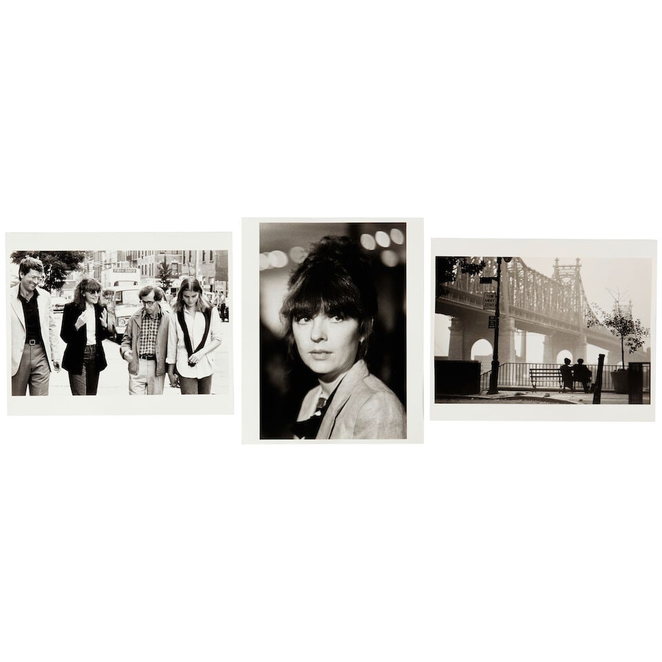 DIANE KEATON: A GROUP OF BLACK AND WHITE PUBLICITY PHOTOGRAPHS FROM MANHATTANUnited Artists, 1979: DIANE KEATON: A GROUP OF BLACK AND WHITE PUBLICITY PHOTOGRAPHS FROM MANHATTAN United Artists, 1979 Each with Brian Hamill's stamp (on the verso). (11) sheet sizes 8 x 10in and 10 x 8in This lot is sub