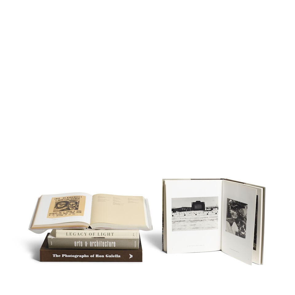 DIANE KEATON: A CURATED METAL RACK FILLED WITH PICTURES, POSTCARDS, AND ODDITIES - 2