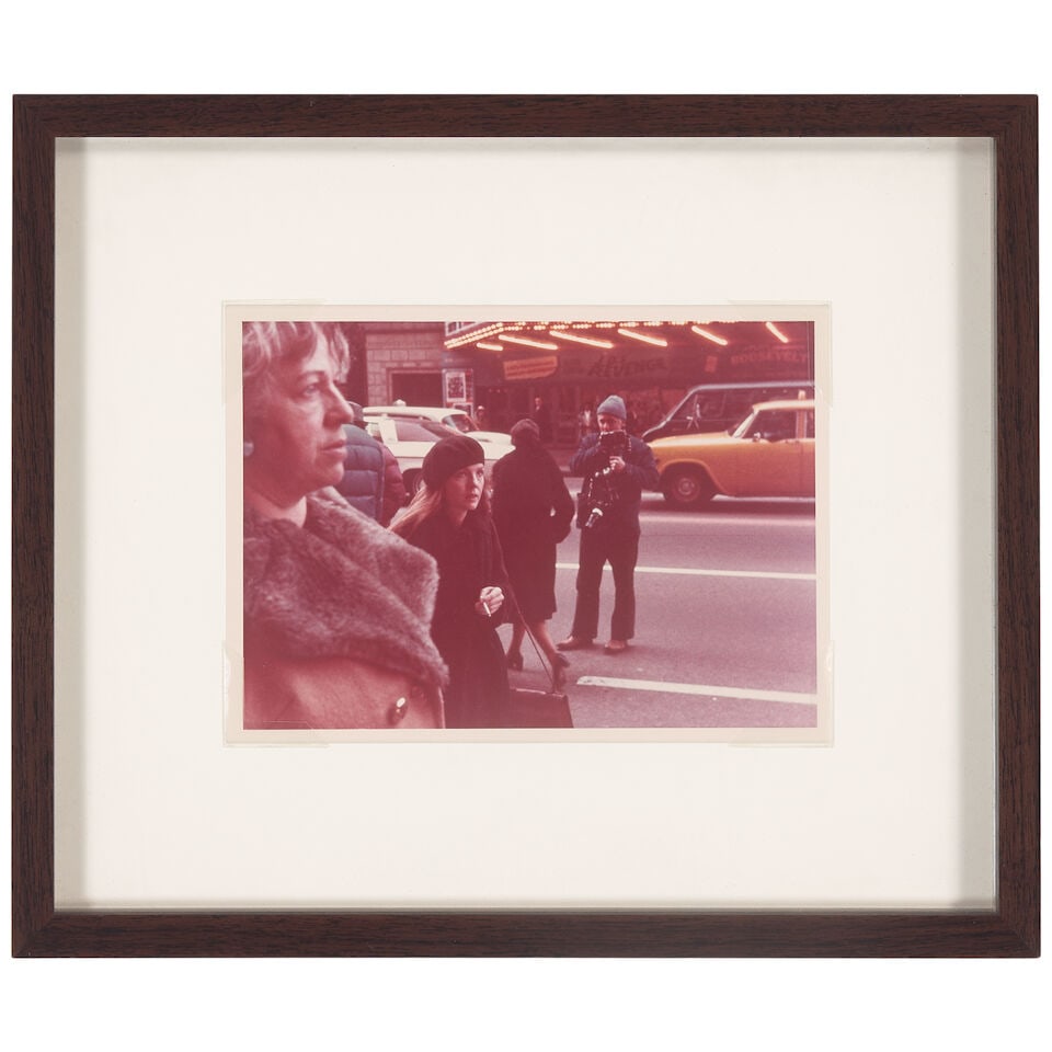 A COLORED PHOTOGRAPH OF DIANE KEATON ON THE STREET1977 - 2