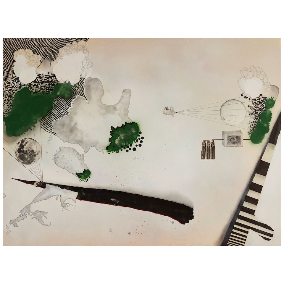 DIANE KEATON (AMERICAN, 1946-2025): TWO MIXED MEDIA COLLAGES - 2