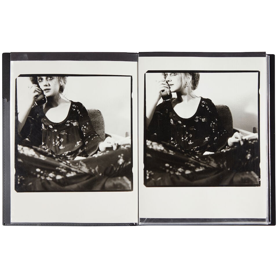 DIANE KEATON (AMERICAN, 1946-2025): DIANES PHOTOS OF OLD FRIENDS: DIANE KEATON (AMERICAN, 1946-2025): DIANES PHOTOS OF OLD FRIENDS One ITOYA Art Portfolio comprising 12 pages of photographs by Diane Keaton, one inscribed 'Aunt Jodie' thanksgiving Day 1975. portfolio