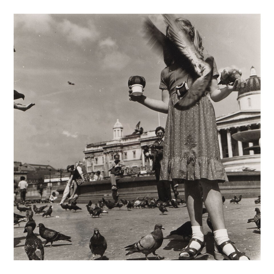 DIANE KEATON (AMERICAN, 1946-2025): PIGEONS OF TRAFALGAR SQUARELondon, 1980s - 10