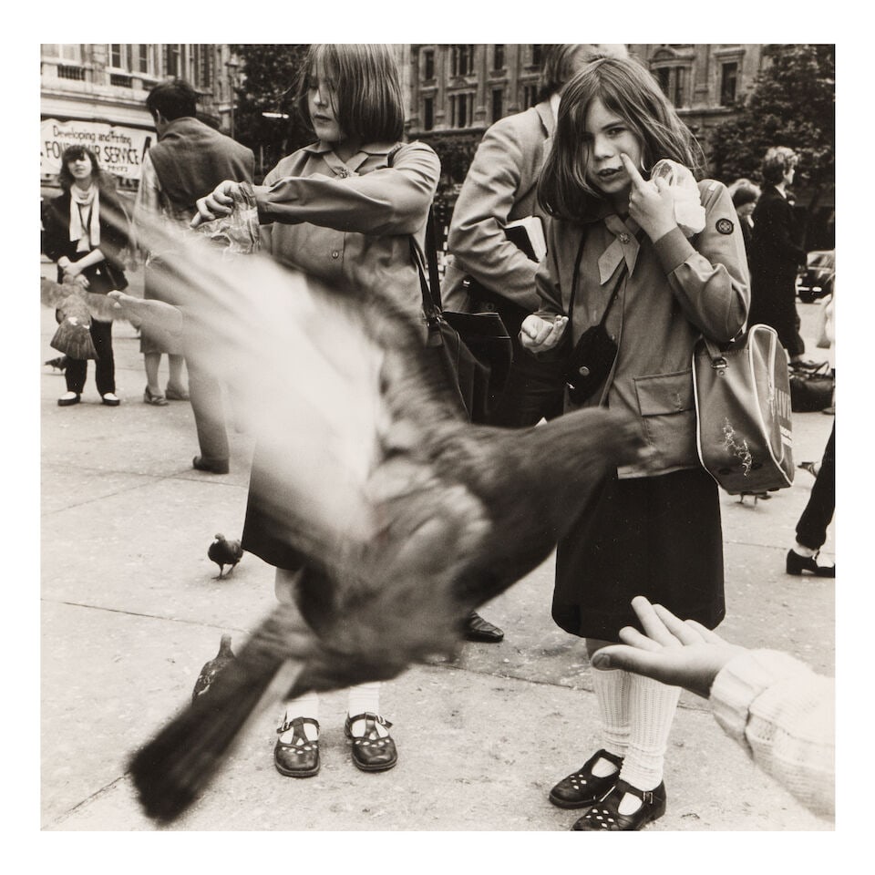 DIANE KEATON (AMERICAN, 1946-2025): PIGEONS OF TRAFALGAR SQUARELondon, 1980s - 12