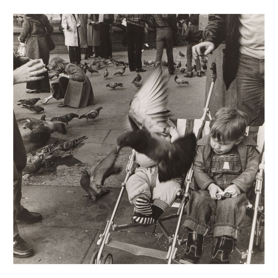 DIANE KEATON (AMERICAN, 1946-2025): PIGEONS OF TRAFALGAR SQUARELondon, 1980s - 14