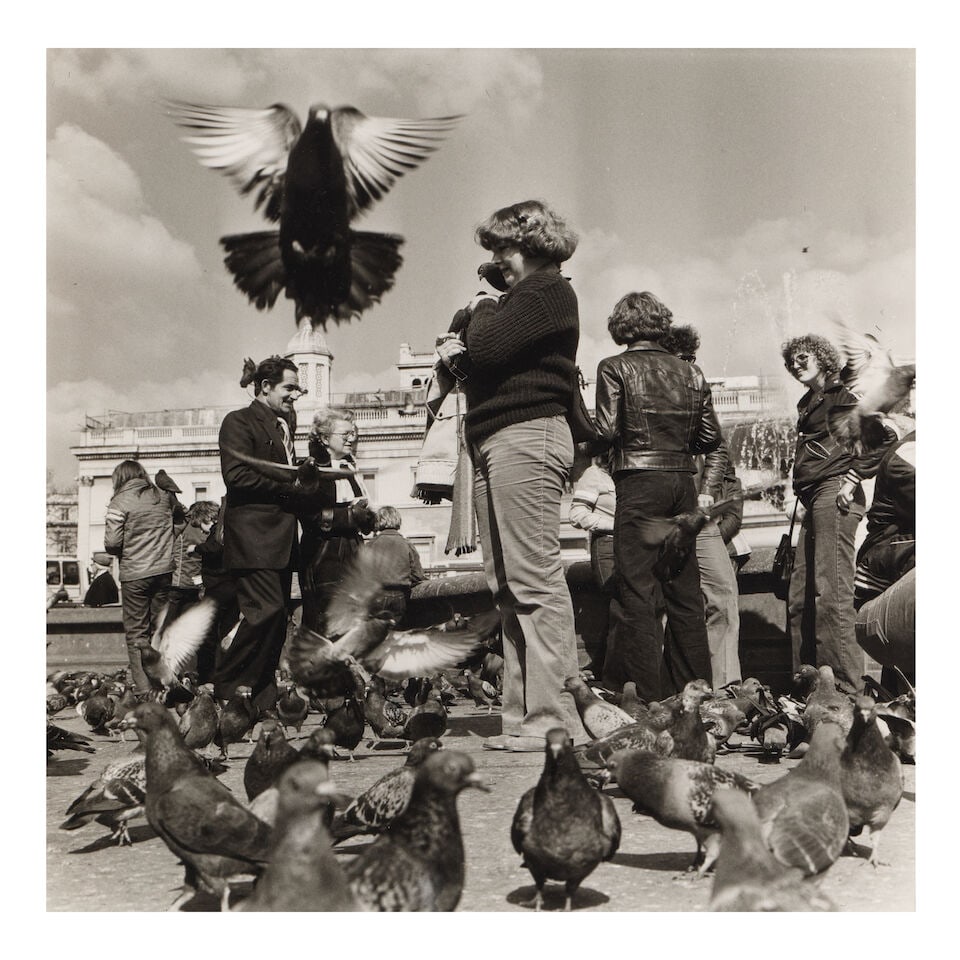 DIANE KEATON (AMERICAN, 1946-2025): PIGEONS OF TRAFALGAR SQUARELondon, 1980s - 16