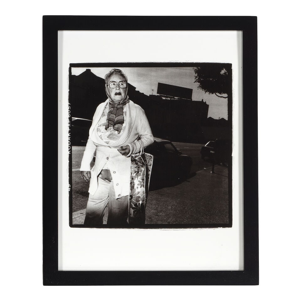 DIANE KEATON (AMERICAN, 1946-2025): SIX FRAMED BLACK AND WHITE PHOTOGRAPHS: PHOTOS OF PEOPLE ON ... - 3