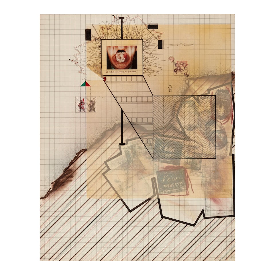 DIANE KEATON (AMERICAN, 1946-2025): FIVE MIXED MEDIA COLLAGES: A SMILE COSTS NOTHING, BUT GIVES ... - 3