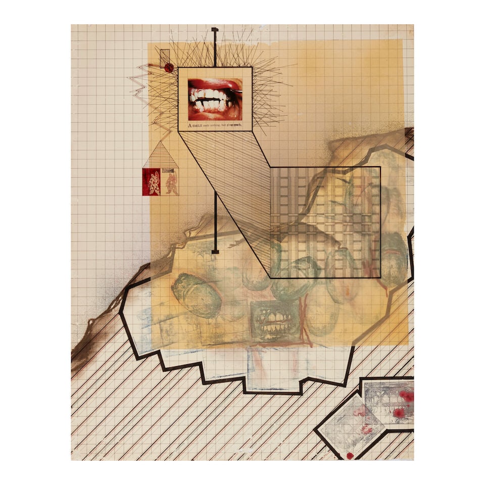 DIANE KEATON (AMERICAN, 1946-2025): FIVE MIXED MEDIA COLLAGES: A SMILE COSTS NOTHING, BUT GIVES ... - 5