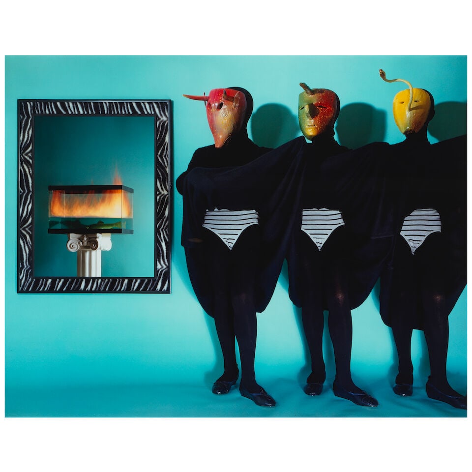 DIANE KEATON (AMERICAN, 1946-2025): TWO FRAMED LARGE COLORED SURREALIST PHOTOGRAPHS - 2