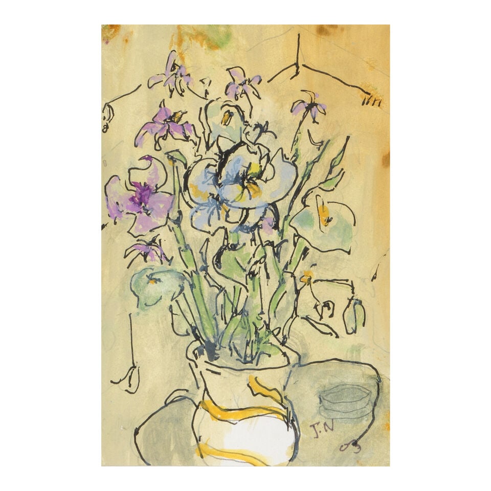 JACK NICHOLSON (AMERICAN, BORN 1937): FLORAL STILL LIFE (1 of 2)
