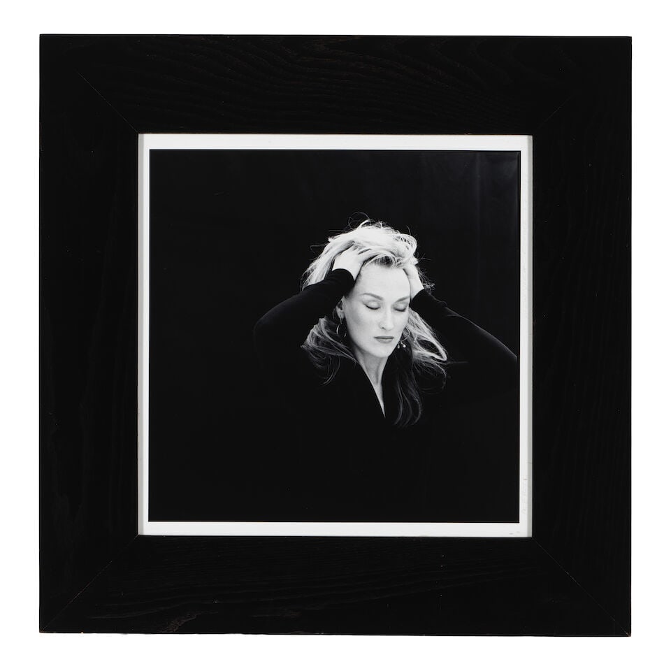 BRIGITTE LACOMBE (AMERICAN, BORN 1950): A BLACK AND WHITE PHOTOGRAPH OF MERYL STREEP1988 - 2