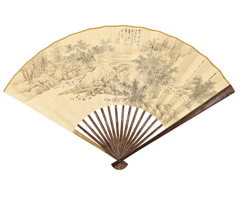 GU RUOBO (1835-1896); XU JINGCHENG (1845-1900) Bamboo Studio; Calligraphy in Clerical Script, 1875 - 2